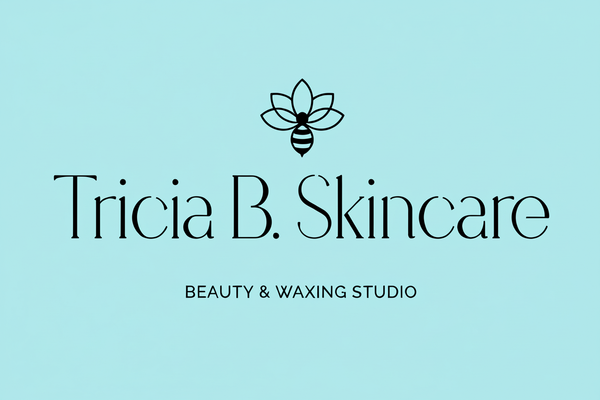 Tricia B. Skincare Logo - More Blue Less Green